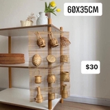 Dĩ phiên tre 12 món decor (60x35cm)