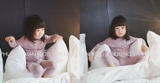 Bộ thun trơn Minkymom chính hãng -  hồng tím
