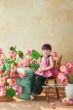 Set gấm yếm hồng, hàng thiết kế