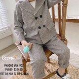 Bộ vest kẻ dạ hàn
