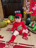 Full set bodysuit + mũ + tất " Bánh tét "