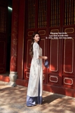 Lụa tằm tơ kem ánh nhũ
