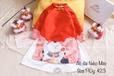Áo dài Neko mèo thần tài