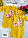 Áo dài thêu lân vàng