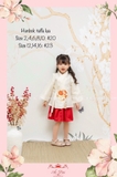 Hanbok taffa lụa thêu hoa
