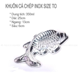 Khuôn cá chép inox (  dài 25 x ngang 13 x sâu 6cm)