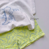 Bộ cotton sược mềm in khủng long