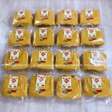 Áo dài bé trai nhung vàng thêu bánh chưng + kèm quần, mấn