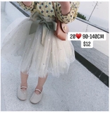 Chân váy voan xanh