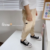 Quần kaki túi hộp màu be