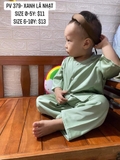 Bộ lụa xanh cốm cho bé