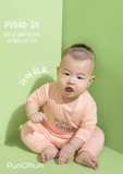 Bộ dài tay Punchun màu hồng - 4-5y