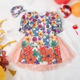 Aó dài xuân vũ kèm mấn