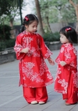 Áo dài Phụng Y đỏ- hãng Gome