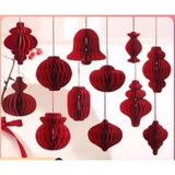 Set 10 đèn lồng giấy mix các hình