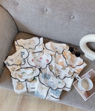 Bộ pijama đũi xốp - ship random màu