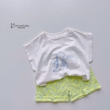Bộ cotton sược mềm in khủng long