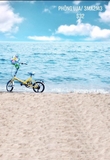 Backdrop 3d vải lụa mềm - bãi biển