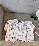 Bộ pijama đũi xốp - ship random màu
