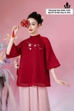 Bộ pháp phục tơ đỏ kết hoa