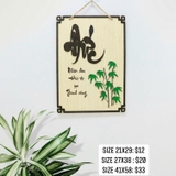 Decor thư pháp " ĐỨC "
