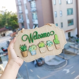 Decor ' Welcome -xương rồng"