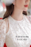 Áo dài ren thêu hoa