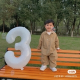 Bóng bay số trắng sinh nhật cao 58cm