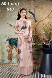 Aó dài tơ hồng khổng tước - XXL