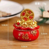 Set 2 món hũ vàng chữ Phúc và hồ lô chiêu tài tấn lộc