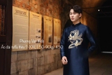 Áo dài nam taffa thêu rồng XL ( 70-80kg)