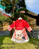 Áo dài Neko mèo thần tài