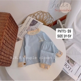 Bộ thun bozip Seingcu - xanh