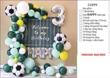 Set bóng bay sinh nhật bóng đá 31899