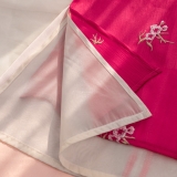 Áo dài tường vy - hồng sen