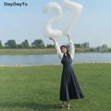 Bóng bay số trắng sinh nhật cao 58cm