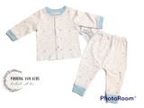 Bộ newborn Bibo viền xanh 3m/6kg