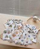 Bộ pijama đũi xốp - ship random màu