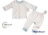 Bộ newborn Bibo kẻ xanh 3m/6kg