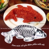 Khuôn cá chép inox (  dài 25 x ngang 13 x sâu 6cm)