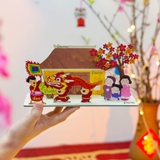 Decor gỗ 3d ngày Tết