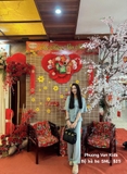 Bà ba gấm hồng túi trước