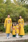 Áo dài taffa lụa thêu