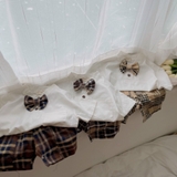 Set vest bé trai cổ tàu ( áo cotton lụa + quần thô)