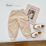 Quần kaki túi hộp màu be