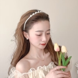 Bờm ngọc trai mix áo dài