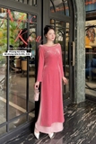 Áo dài nhung mềm Ngọc Kiều size L