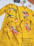 Áo dài taffa lụa thêu