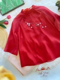 Bộ pháp phục tơ đỏ kết hoa