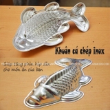 Khuôn cá chép inox (  dài 25 x ngang 13 x sâu 6cm)